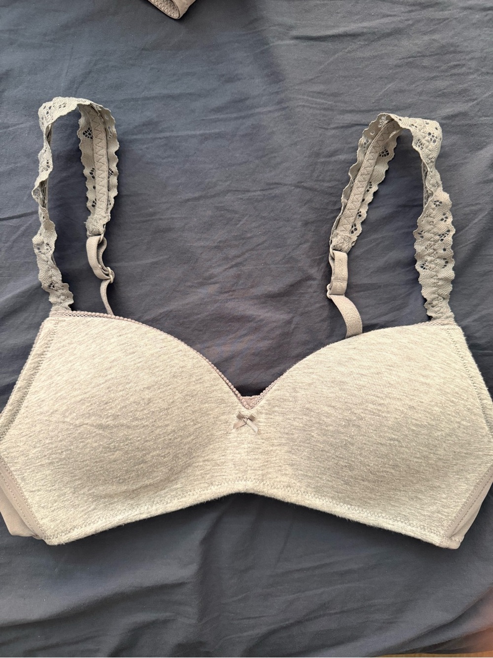 aerie lace trim wireless bra